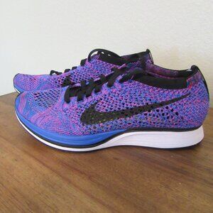 Nike Flyknit Racer Game Royal Women's Size 4.5 Running Shoes Sneakers 526628-400
